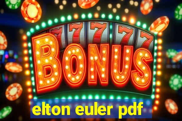 elton euler pdf